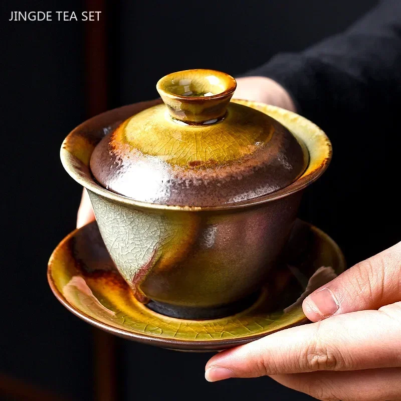 Matcha Bowl Chawan - Horno de leña cambiado de cerámica