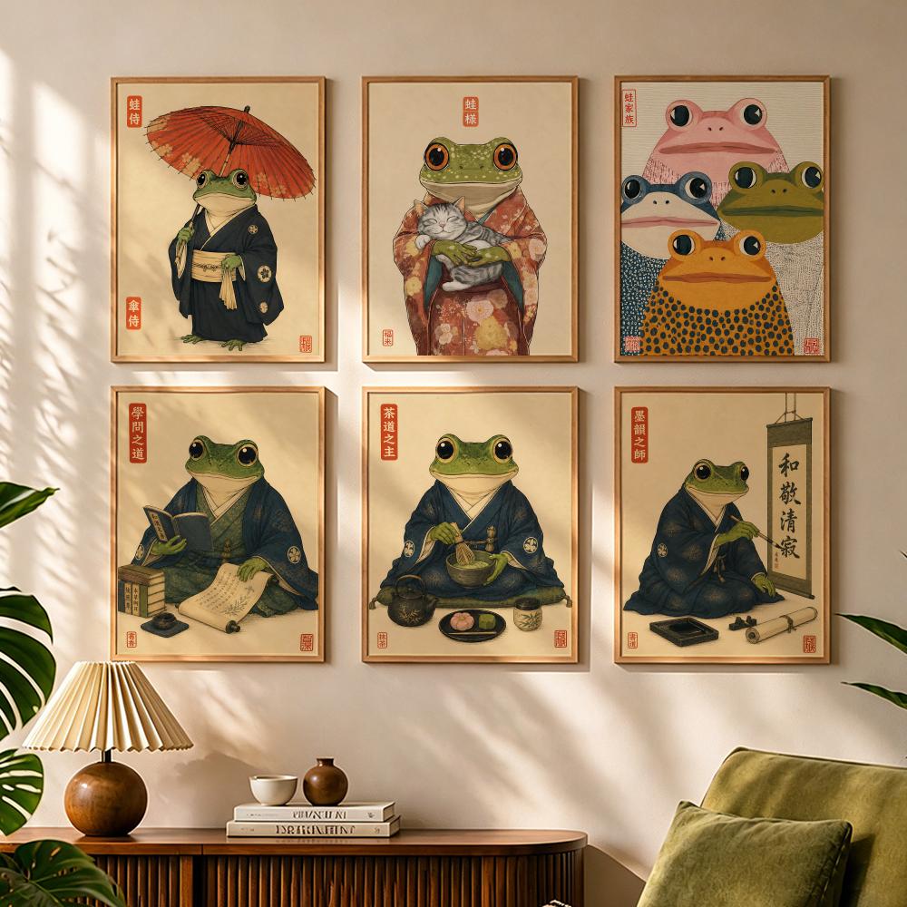 Japanese Culture Lifestyle - Póster en lienzo con caligrafía y