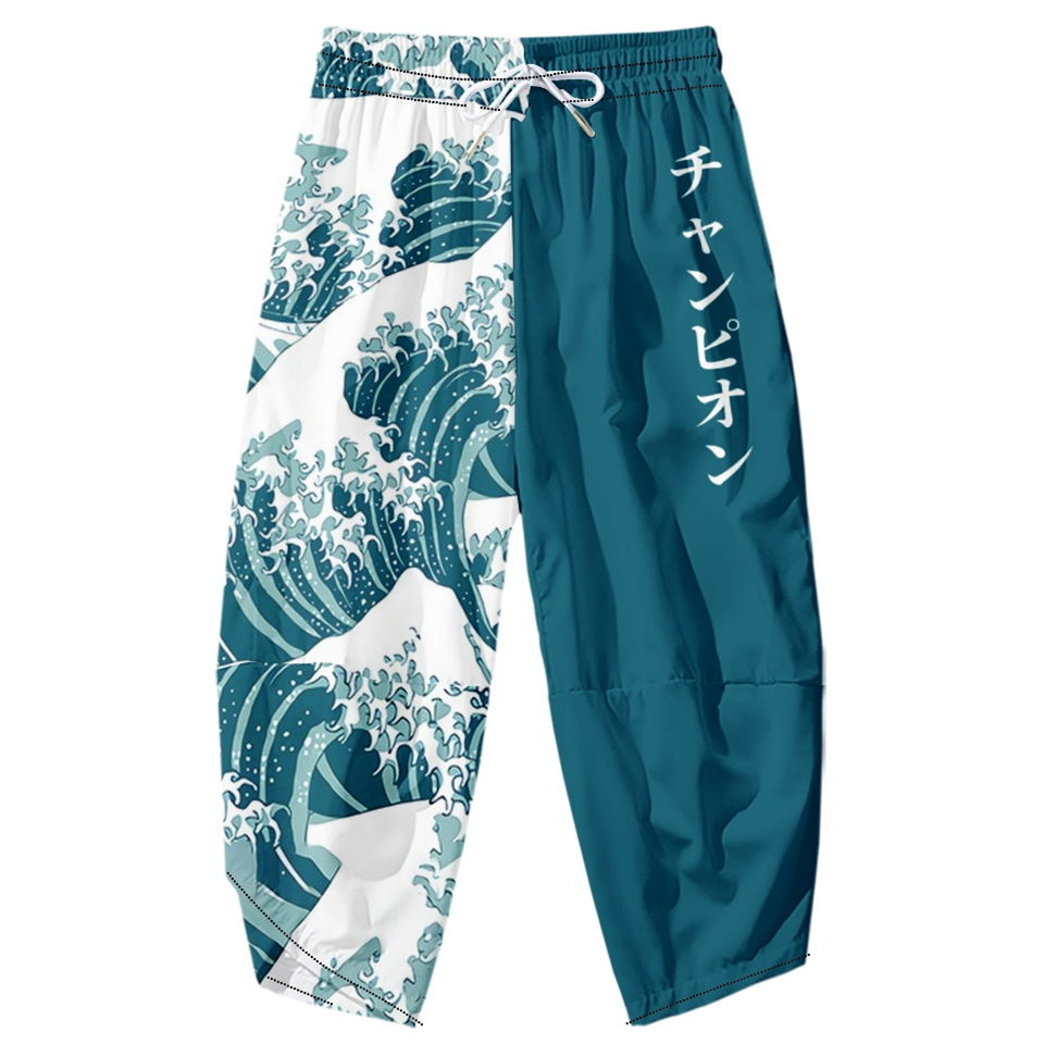 Kimono Yukata Cotton - Pantalones tipo kimono de la gran
