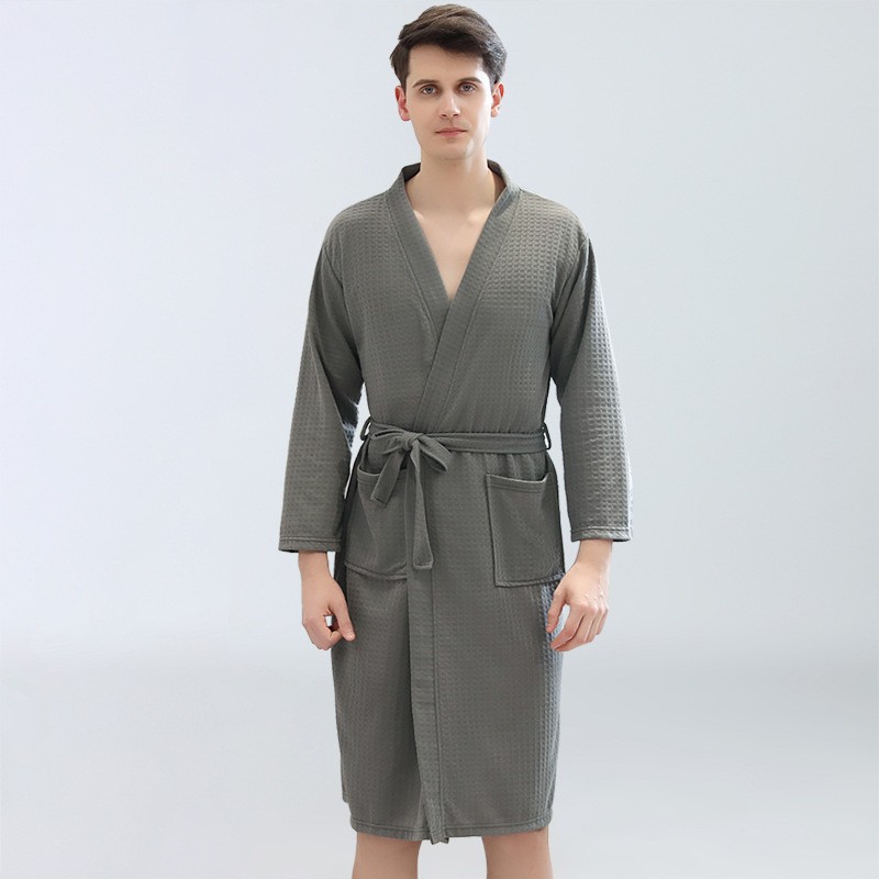 Kimono Yukata Cotton - Batas de Baño Tipo Waffle para