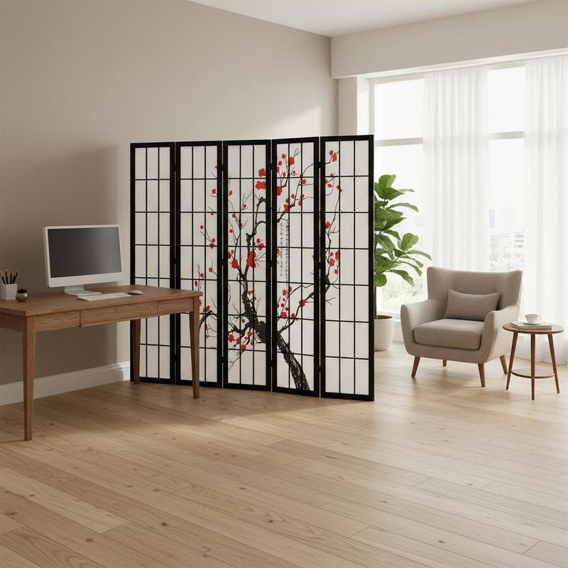 Shoji Screen Divider - Pantalla japonesa Shoji de 6 paneles