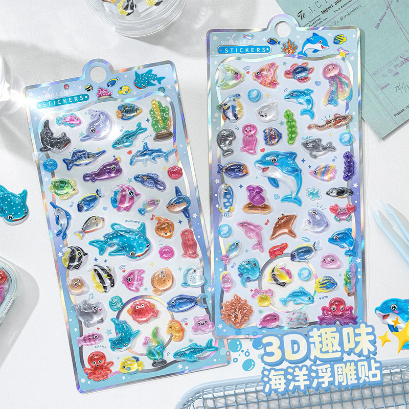 Japanese Lifestyle Items - Pegatina de Cristal en Relieve 3D