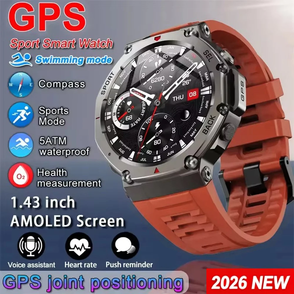 Japanese Active Lifestyle - Reloj Inteligente para Hombre con GPS,