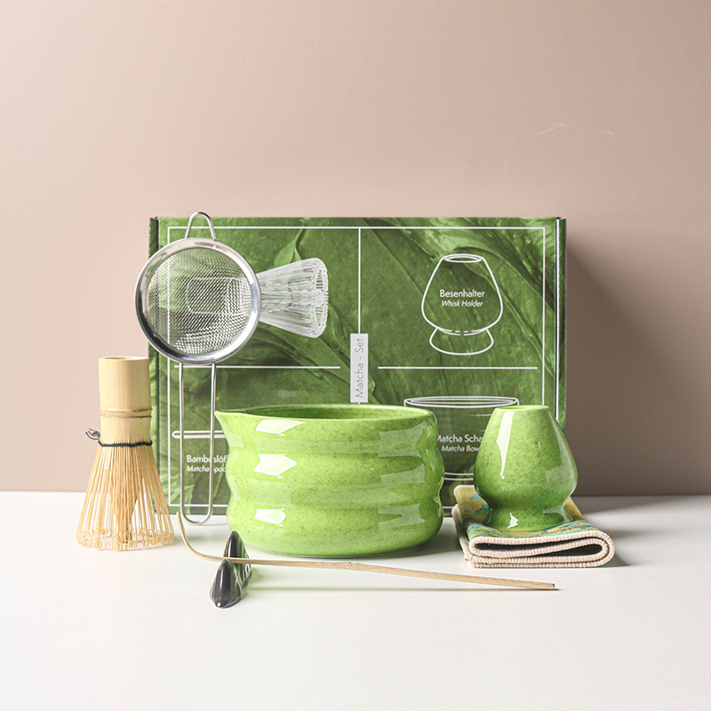 Matcha Bowl Chawan - Juego de Matcha japonés, cuenco Matcha