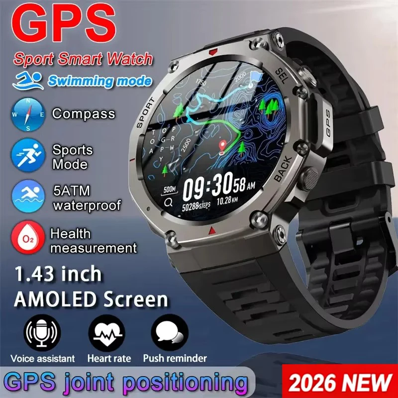 Japanese Active Lifestyle - Reloj Inteligente para Hombre con GPS,