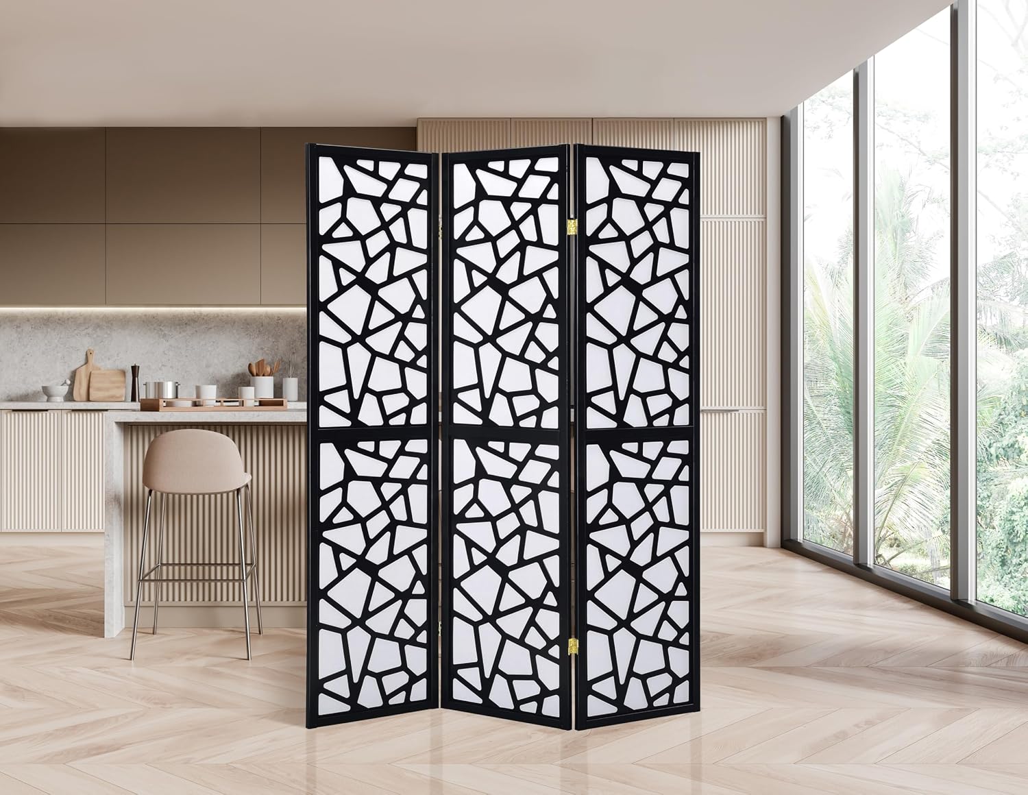 Shoji Screen Divider - Divisor de Habitaciones de 3 Paneles,