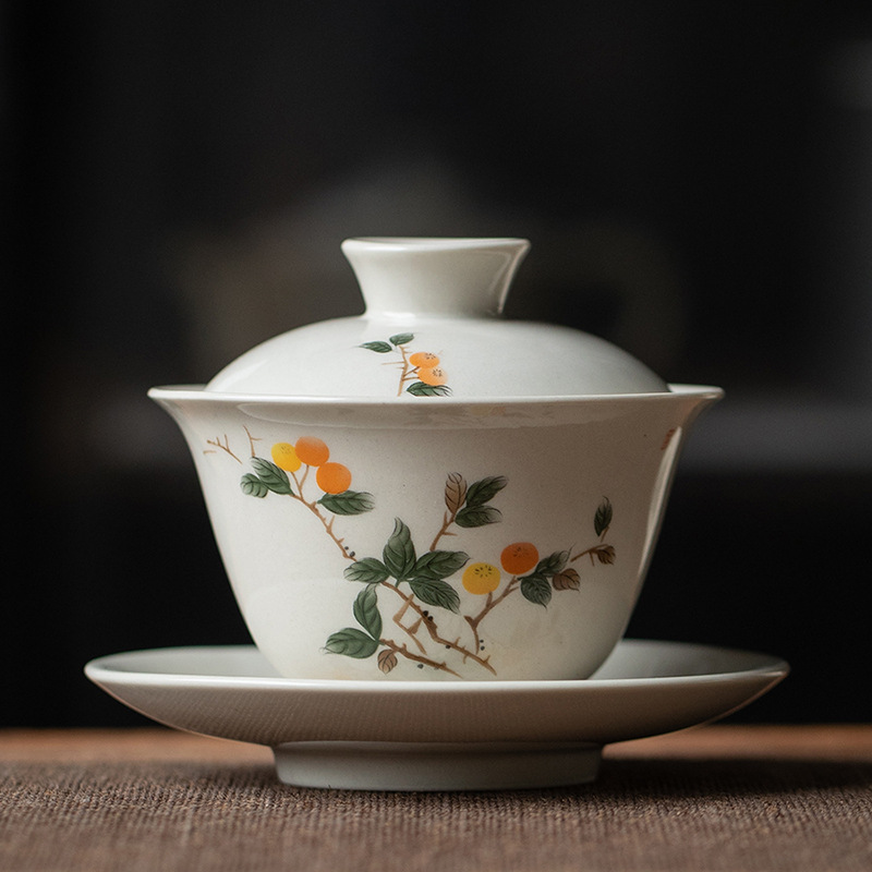 Matcha Bowl Chawan - Gaiwan de cerámica de hierba y