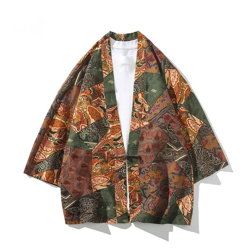 Kimono Yukata Cotton - Estilo étnico estampado Yukata hombres mujeres