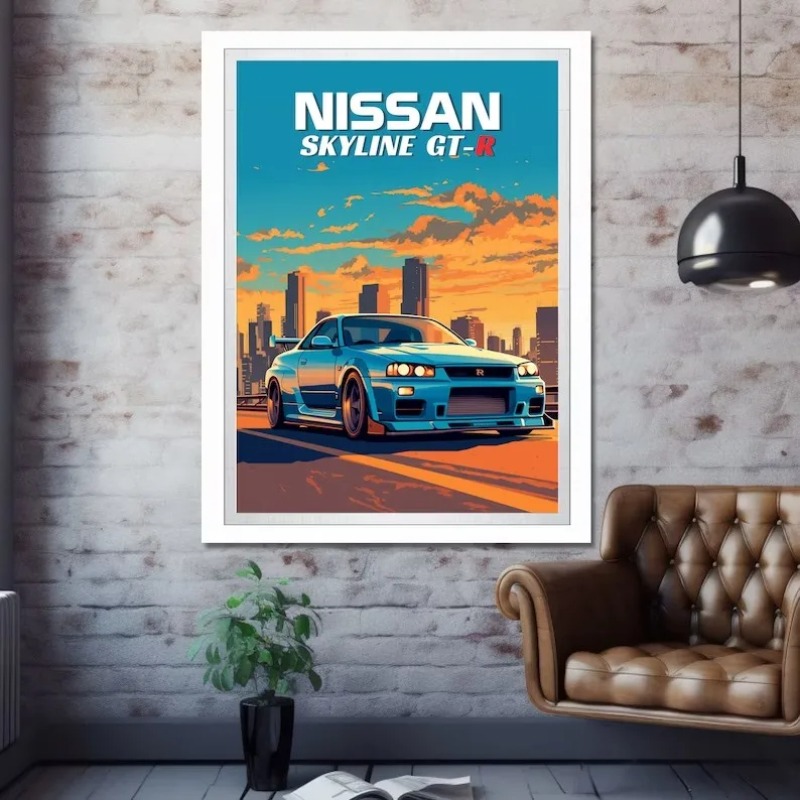 Póster Retro de coche deportiv - Japanese Lifestyle In Japanese reseña y precio