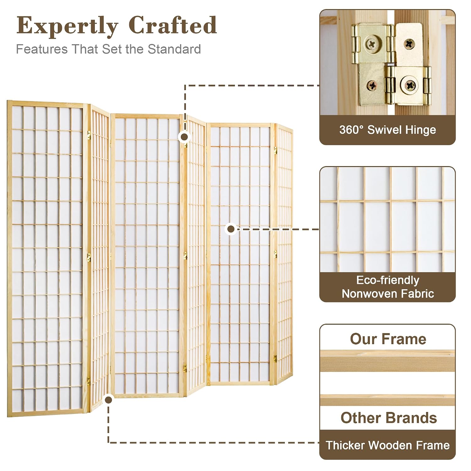 Separador de ambientes plegabl - Shoji Screen Divider reseña y precio