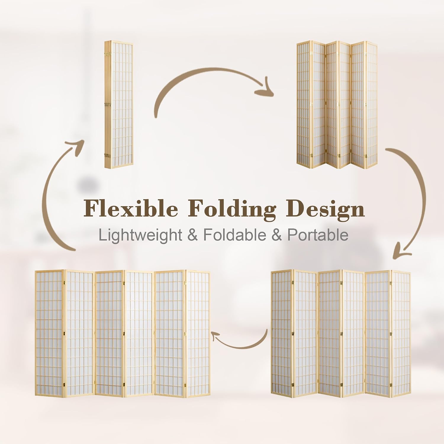 Separador de ambientes plegabl - Shoji Screen Divider reseña y precio
