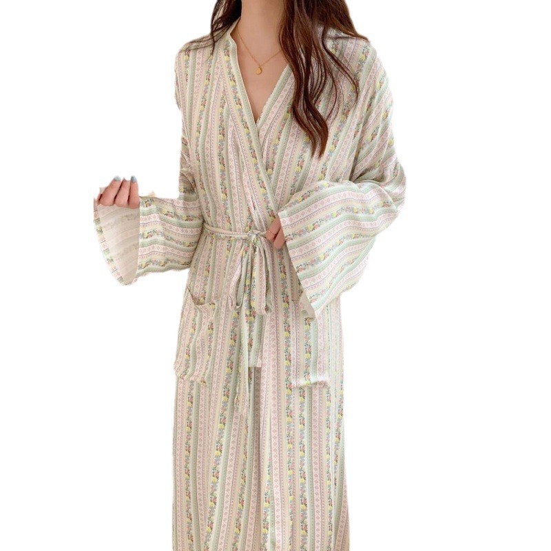 Coreano Ins Kimono bata pijama - Kimono Yukata Cotton reseña y precio