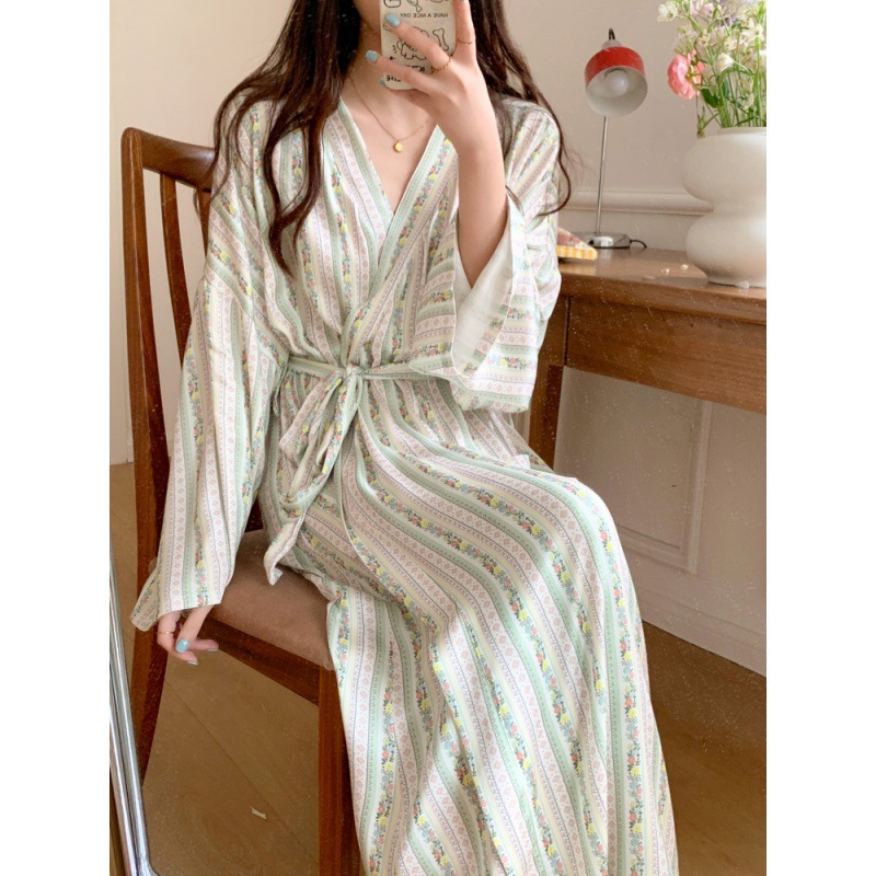 Coreano Ins Kimono bata pijama - Kimono Yukata Cotton reseña y precio