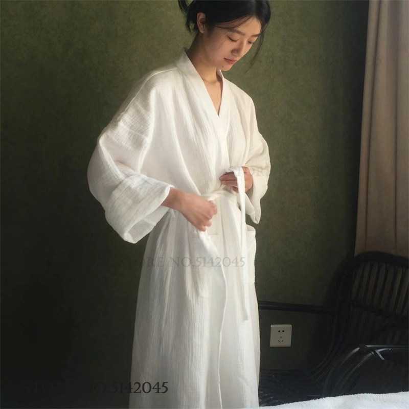 Bata Larga de Gasa 100% Algodó - Kimono Yukata Cotton reseña y precio