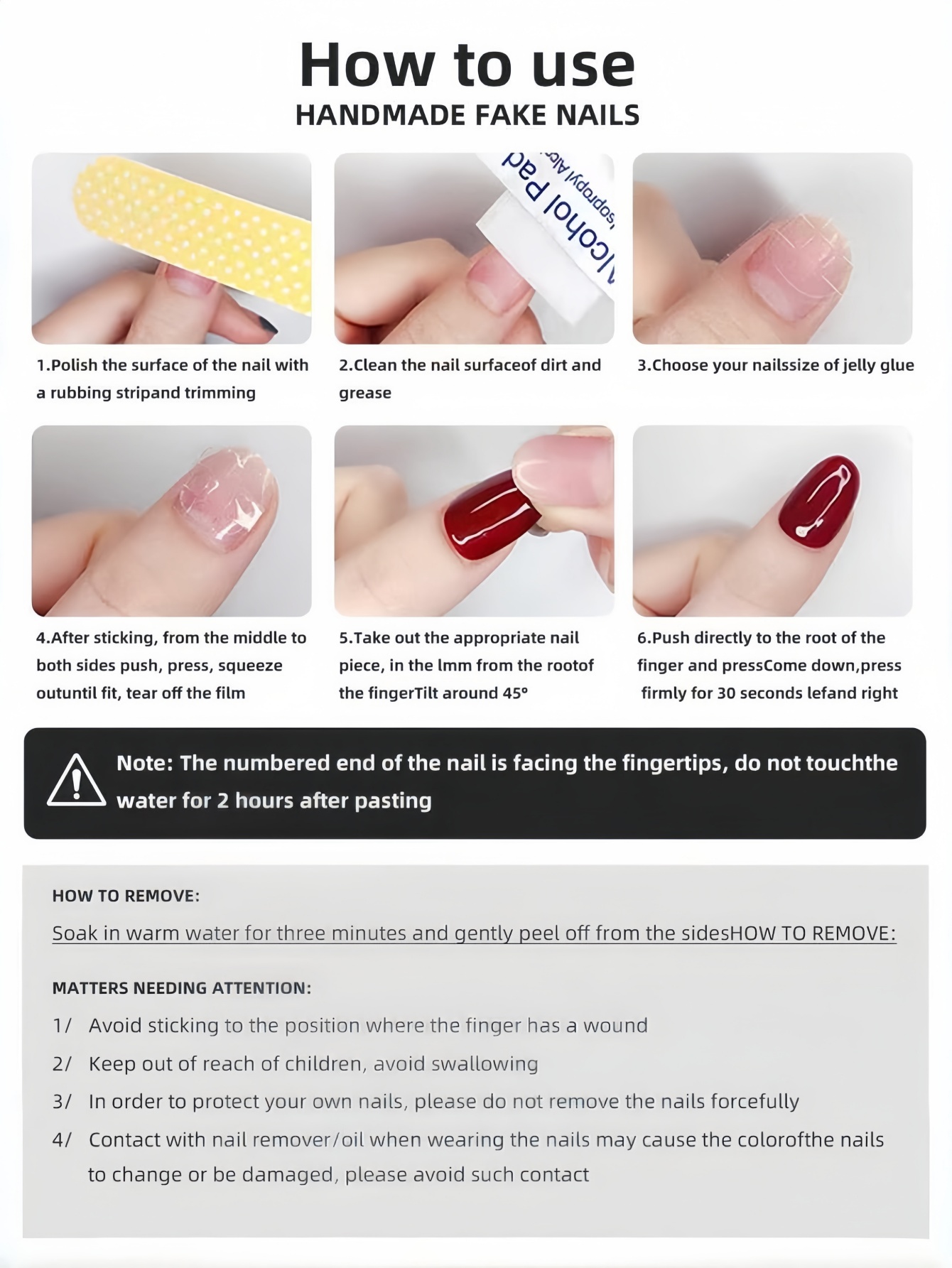 10 piezas de puntas de uñas po - Japanese Lifestyle In Japanese reseña y precio