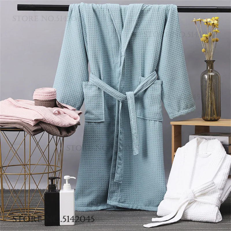 Bata de algodón tipo waffle pa - Kimono Yukata Cotton reseña y precio